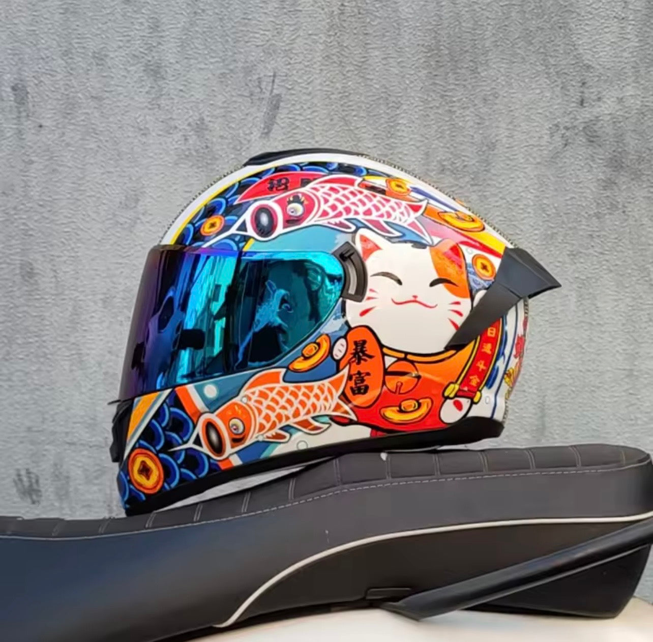 Full Face Racing Helmets Winter Warm Double Visor Motorcycle Helmet Motorbike Sports helmet LVS-701